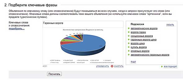 Новый рейтинг гаражных ворот Яндекса